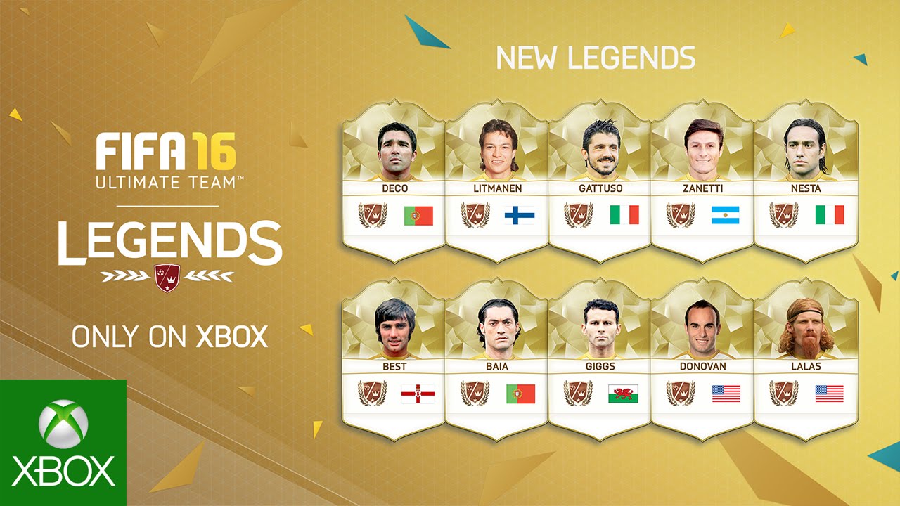 FIFA 16 - New FUT Legends