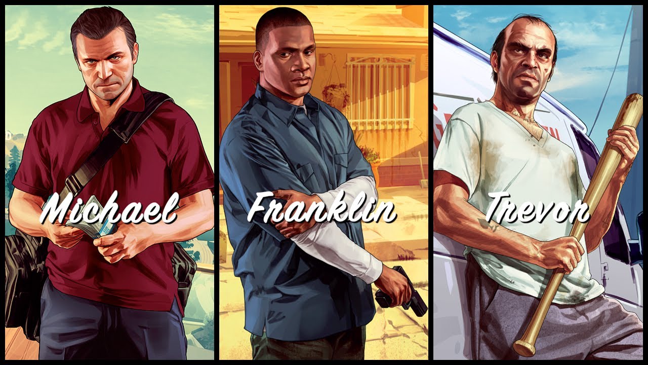 Grand Theft Auto V - Michael. Franklin. Trevor.