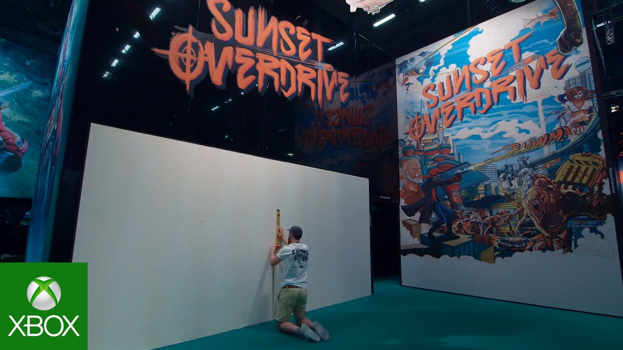 Sunset Overdrive - gamescom Art Mural