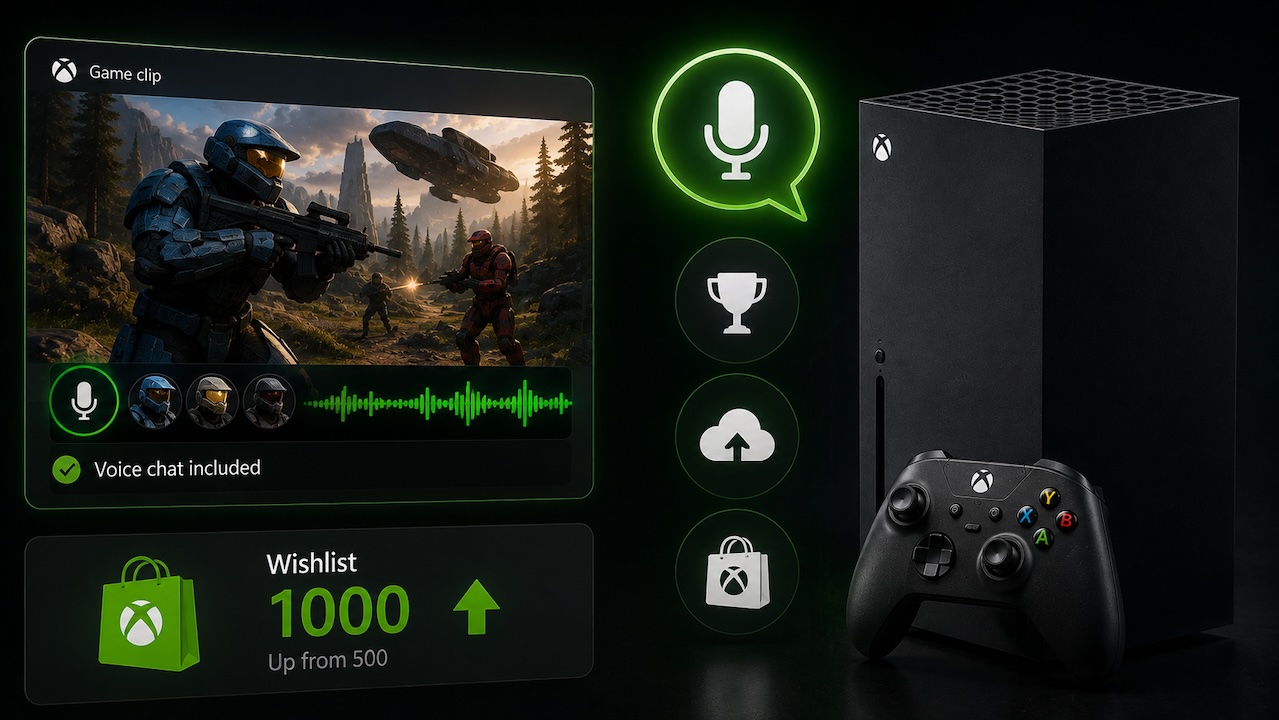 xbox adds voice chat to gameplay clips and expands wishlist capacity xbox adds voice chat to gameplay clips and expands wishlist capacity