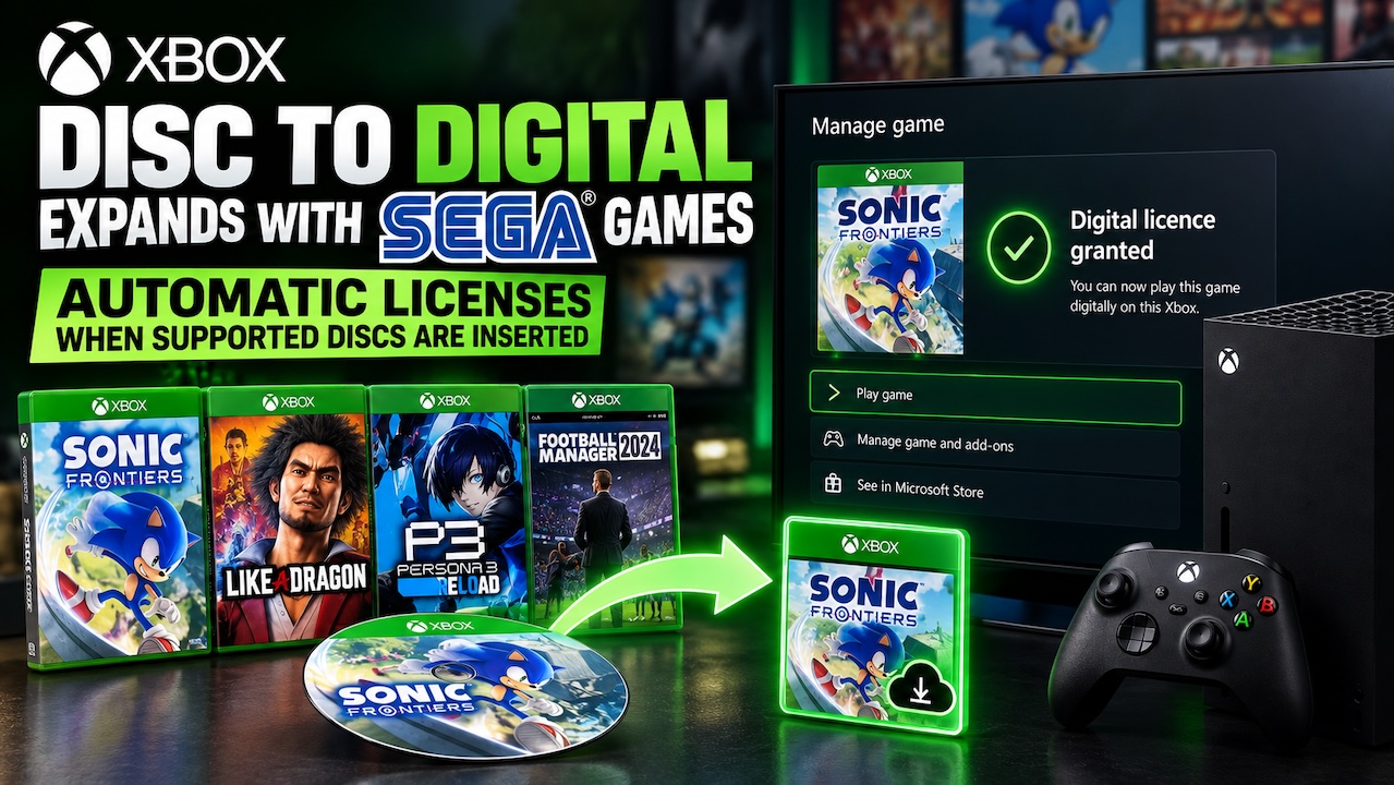 xbox disc to digital sega